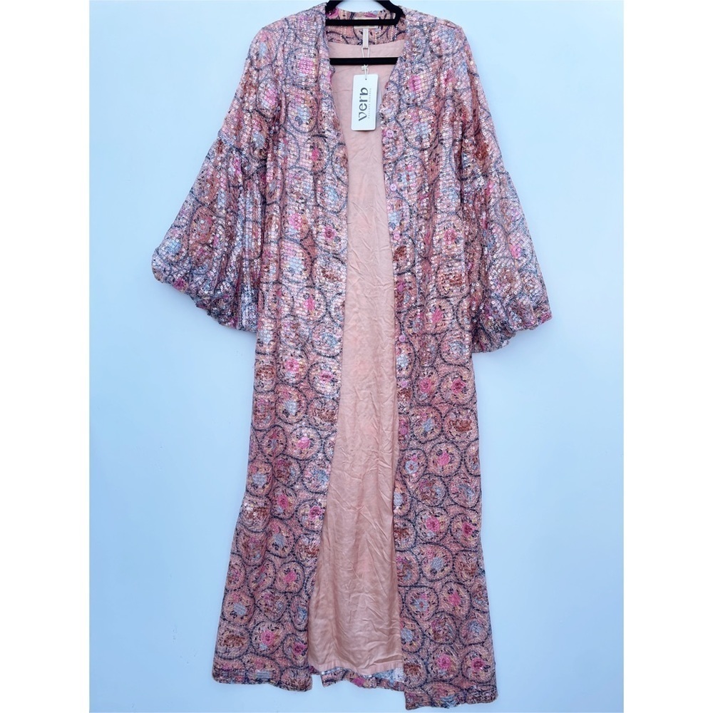 Anthropologie Verb by Pallavi Singhee Sequin kaftan Sz Small